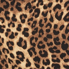 Шифон  леопард принт 45540 (1, коричневый)
