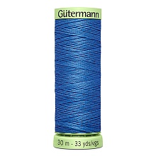 Нить Top Stitch 30/30 м для декоративной отстрочки, 100% полиэстер Gutermann (213, сини...
