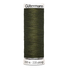 Нить Sew-All 100/200 м для всех материалов, 100% полиэстер Gutermann (399, темно-травян...