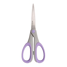 Ножницы для дома и офиса, 18,5 см/7,25', мягкие ручки SOFT, светло-фиолетовый, H...