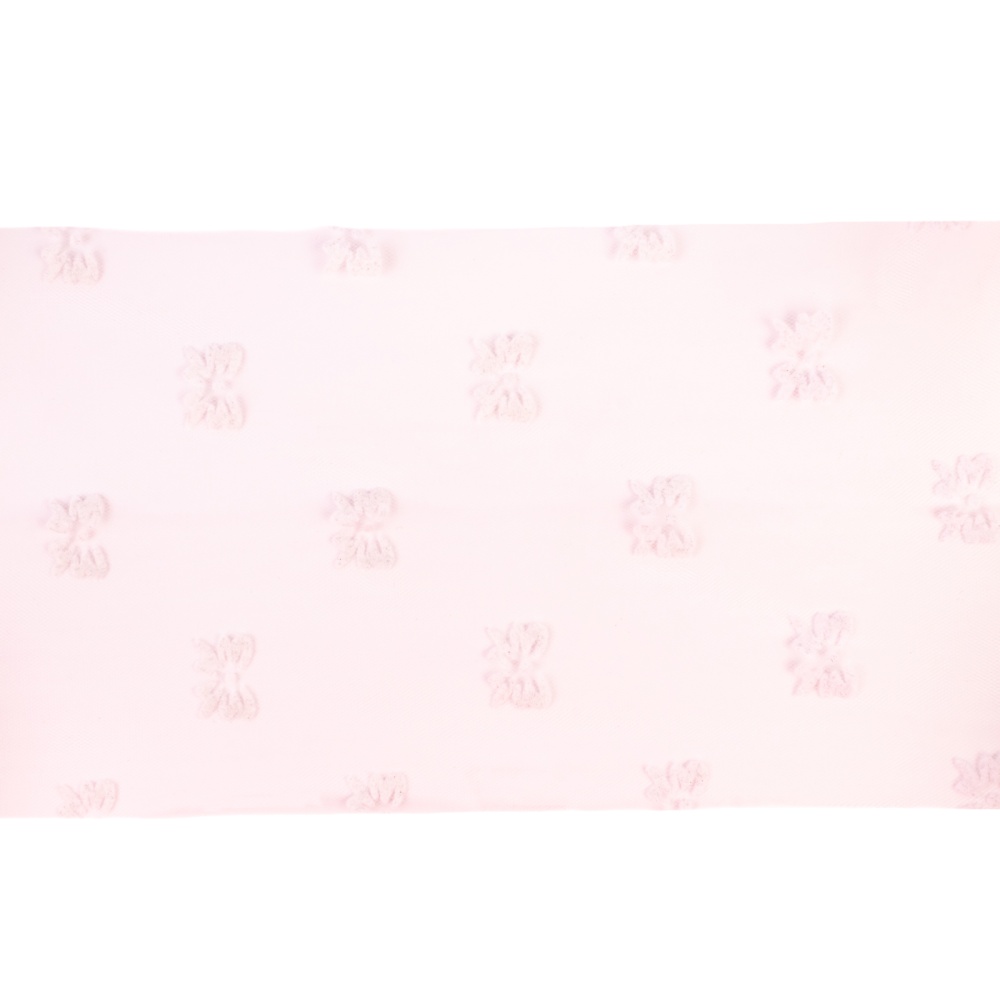 Фатин с рисунком №6861 на бобине 14,5см  (2, розовый)