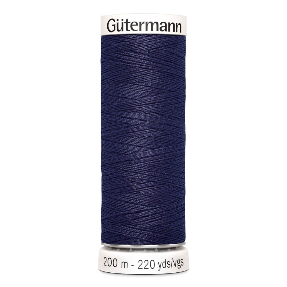Нить Sew-All 100/200 м для всех материалов, 100% полиэстер Gutermann (575, черничный)
