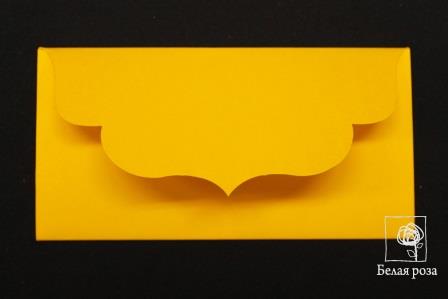 Основа для подарочного конверта №3 комлпект 3шт (007, желтый матовый)