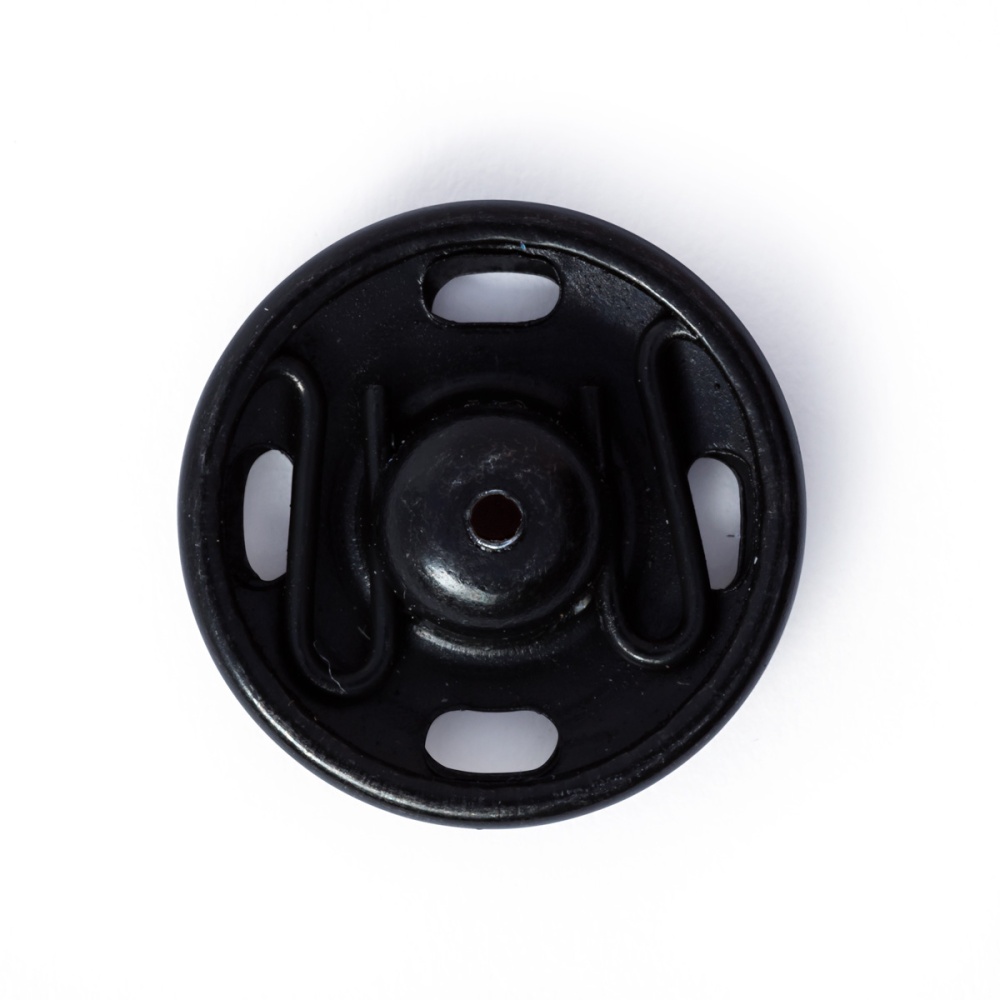 Пришивные кнопки (латунь) черный 15мм Prym