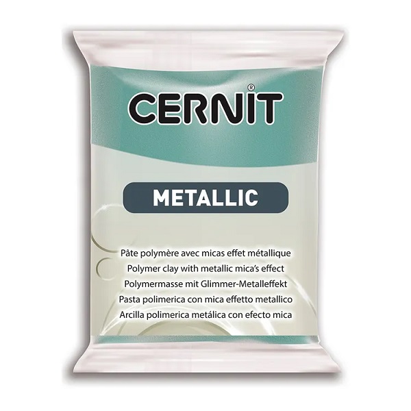 Пластика полимерная запекаемая 'Cernit METALLIC' 56 гр. (054, тюркиз золото)
