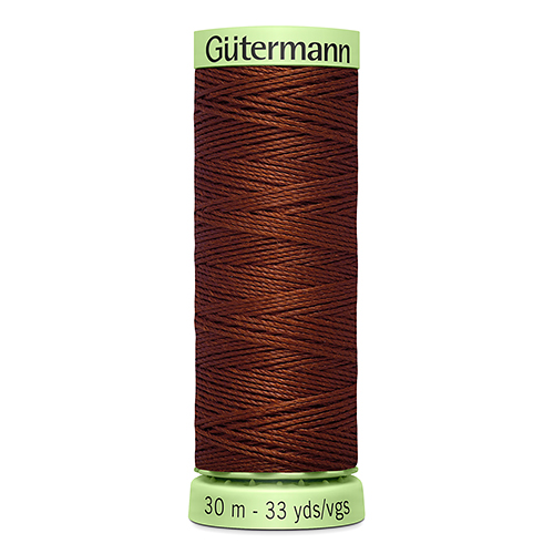 Нить Top Stitch 30/30 м для декоративной отстрочки, 100% полиэстер Gutermann (230, коричневый)