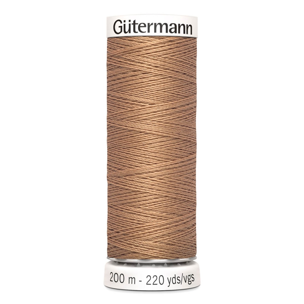 Нить Sew-All 100/200 м для всех материалов, 100% полиэстер Gutermann (179, св.коричневый)