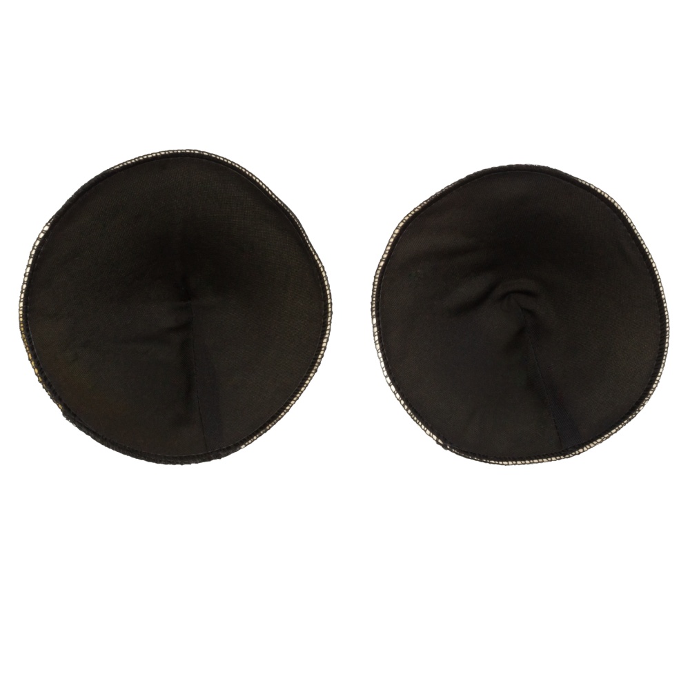 Чашечки круглые (1 пара)  (A, черный)
