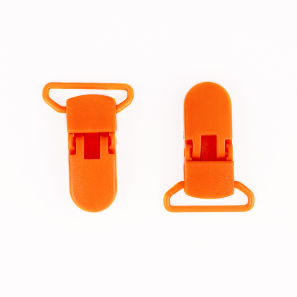 Карабин-застежка пластик 25мм (уп=2шт)   (55, оранжевый)