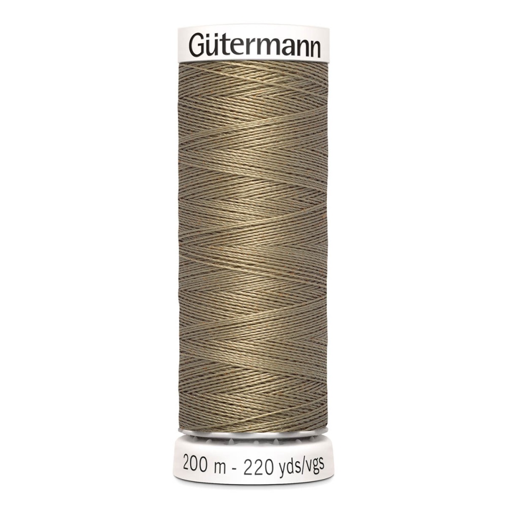 Нить Sew-All 100/200 м для всех материалов, 100% полиэстер Gutermann (208, св.коричневый)