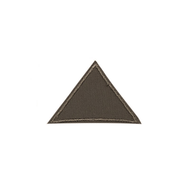 Термозаплатка (ткань) треугольник 40х60мм  (коричневый)