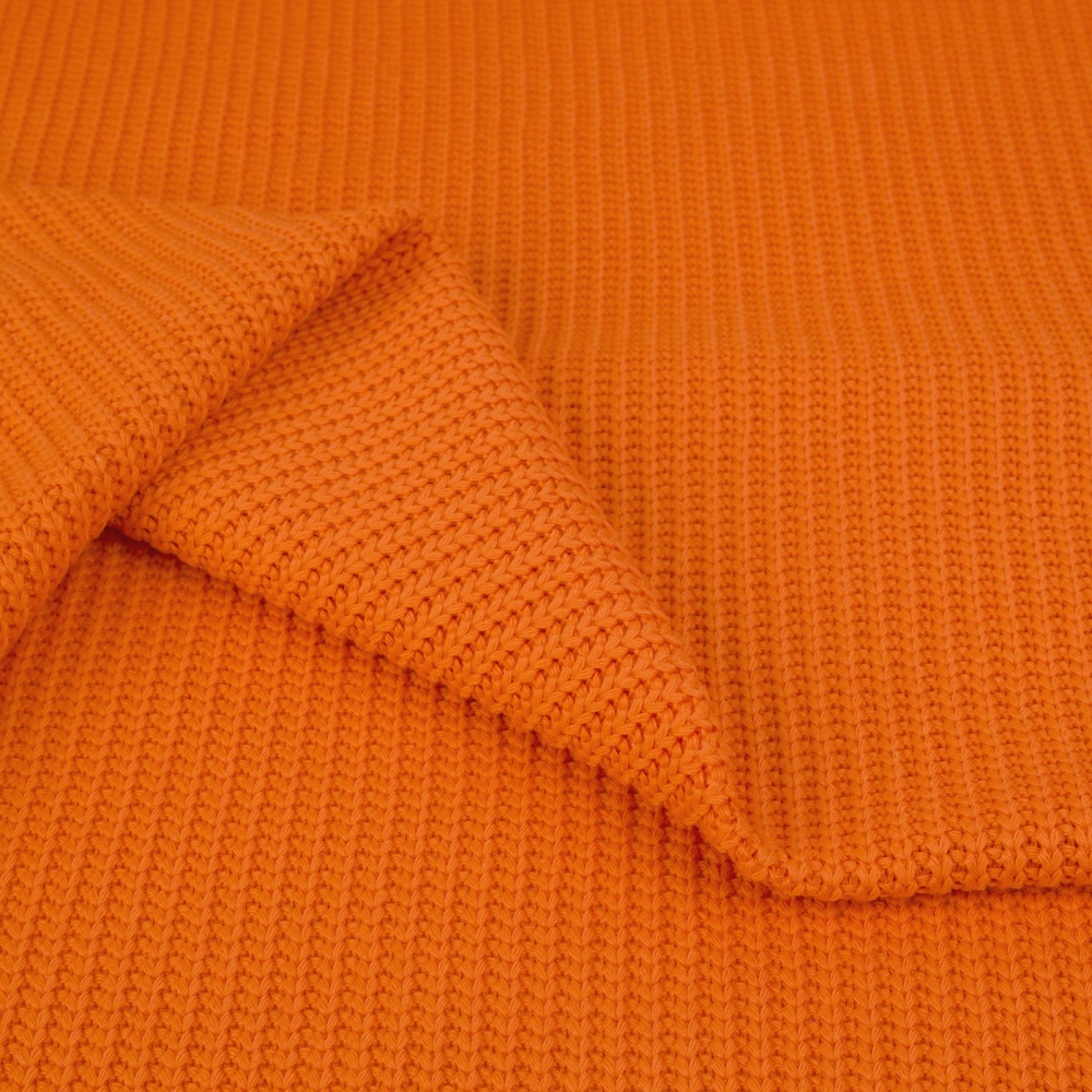 Полотно вязаное 43941 (3, оранжевый неон)