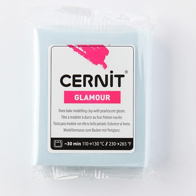 Пластика Cernit Glamour перламутровый 56-62гр (200, св.синий)