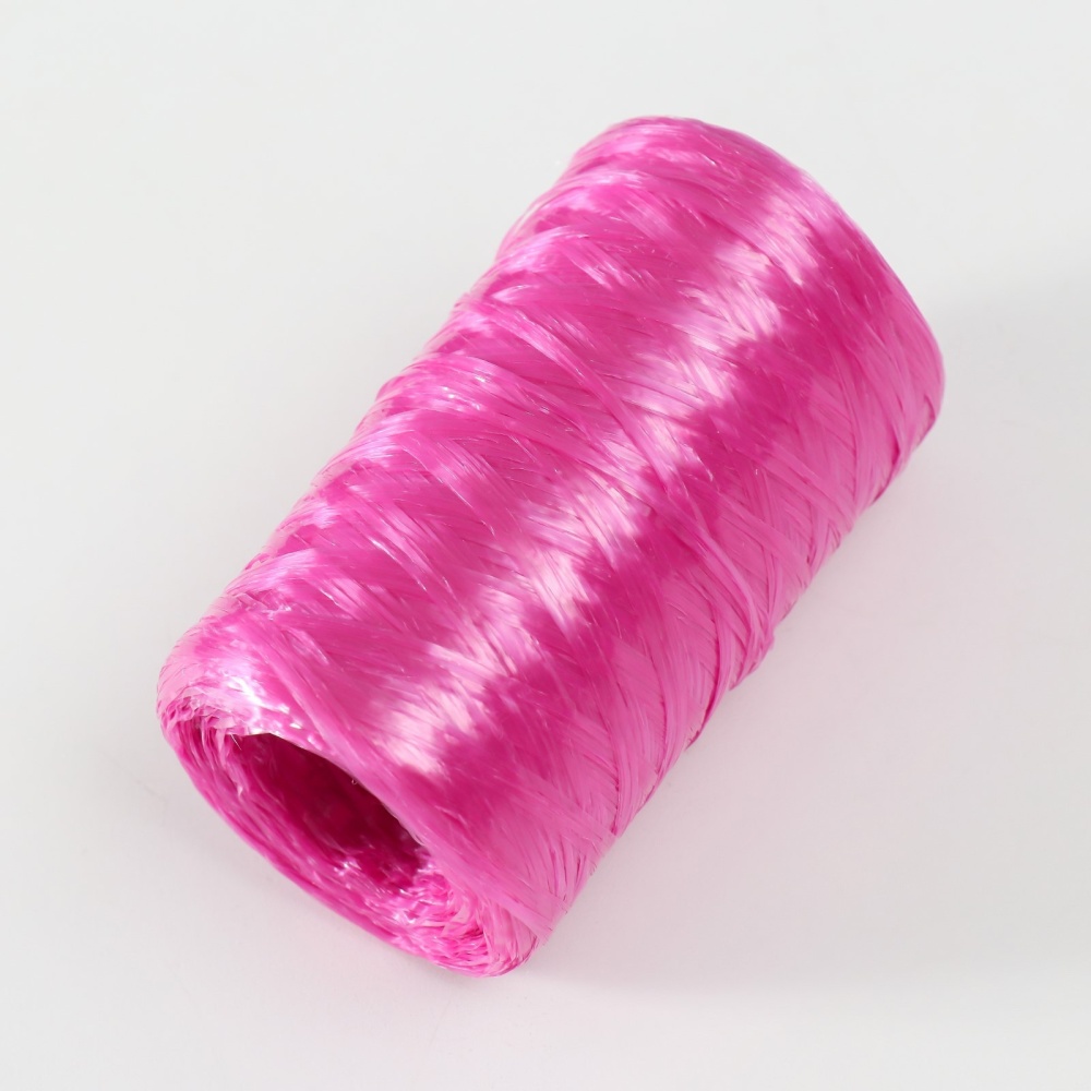 Пряжа "Для вязания мочалок" 100% полипропилен 300м/75±10 гр в форме цилиндра (пион)