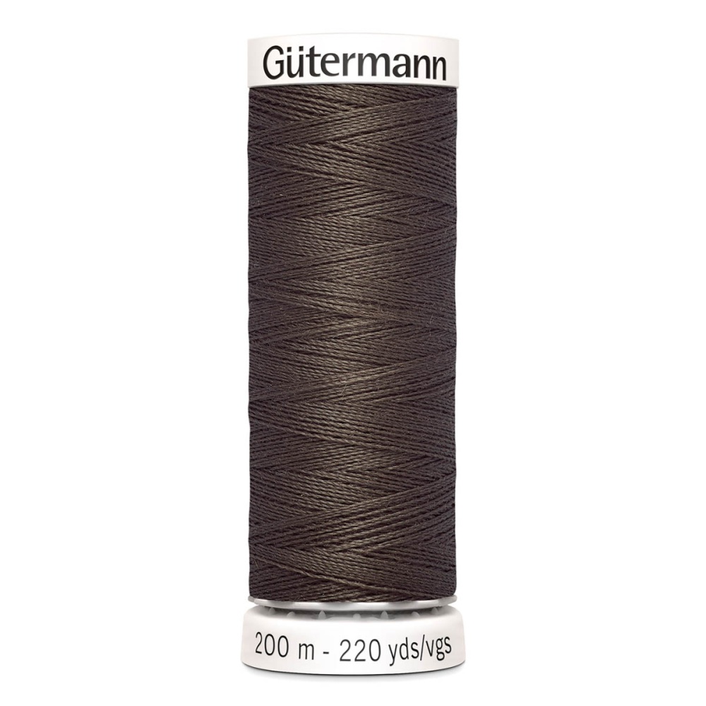 Нить Sew-All 100/200 м для всех материалов, 100% полиэстер Gutermann (480, серо-коричневый)
