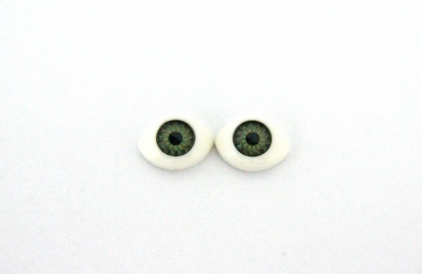 Глазки овальные №6 08мм *12мм (уп-8шт) цв.зеленый