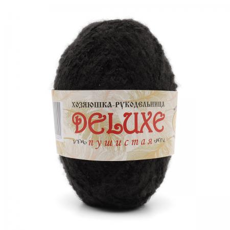 Пряжа для ручного вязания "Deluxe" 100% полипропилен 50гр/140 м.   (черный)