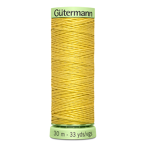 Нить Top Stitch 30/30 м для декоративной отстрочки, 100% полиэстер Gutermann (327, св.желтый)