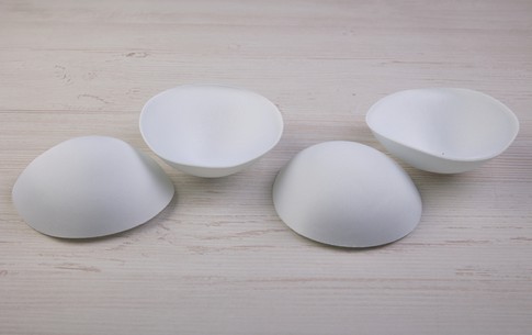 Чашечки круглые (1 пара)  (34, белый)