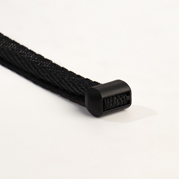 Наконечник для шнура, пластик, 10 мм (2шт) (черный)