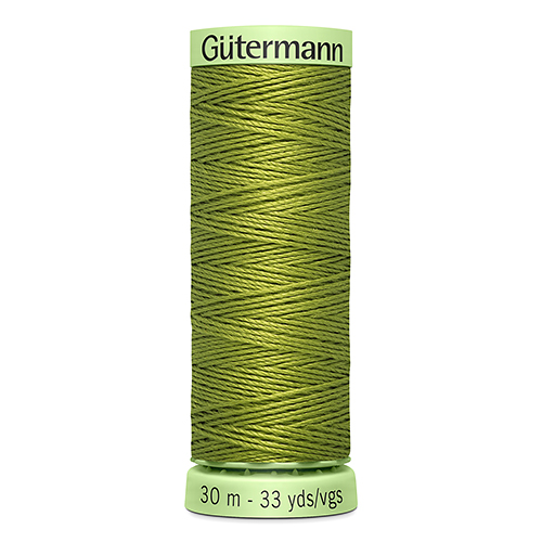Нить Top Stitch 30/30 м для декоративной отстрочки, 100% полиэстер Gutermann (582, оливковый)