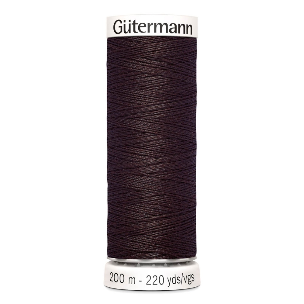 Нить Sew-All 100/200 м для всех материалов, 100% полиэстер Gutermann (23, коричневый)