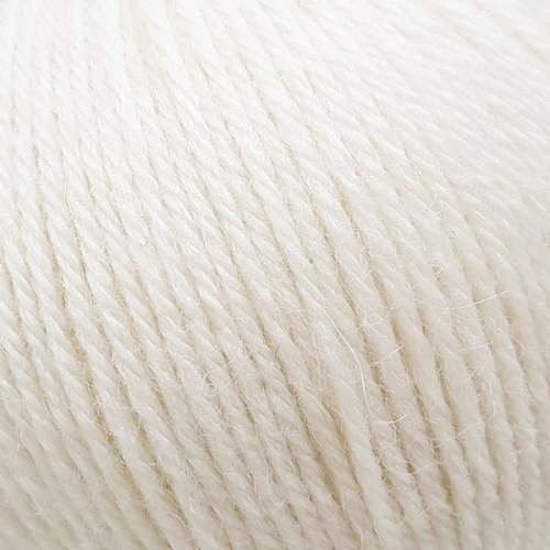 Пряжа для ручного вязания Baby Alpaca 55% альпака 45% шерсть мериноса 50гр/160м (46001, белый)