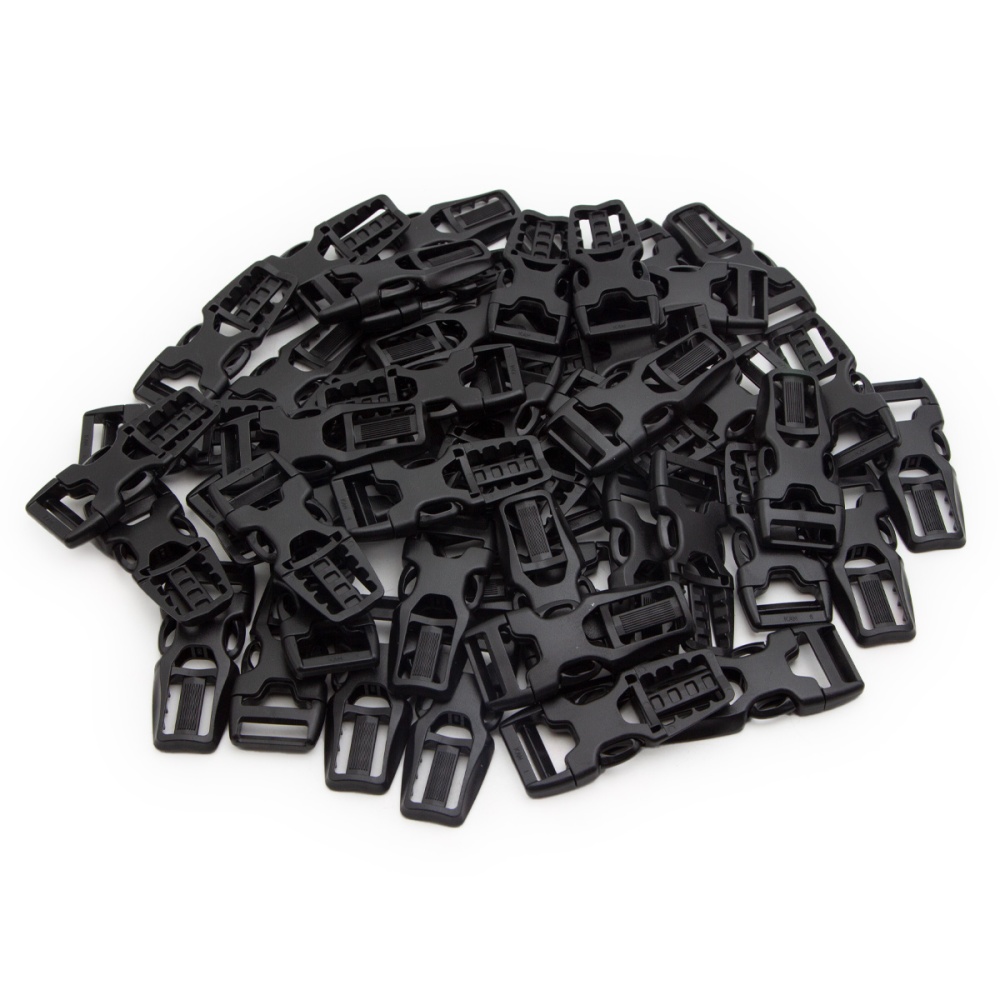 Фастекс 20мм пластик с рамкой регулировочной ГР черный (2шт) 