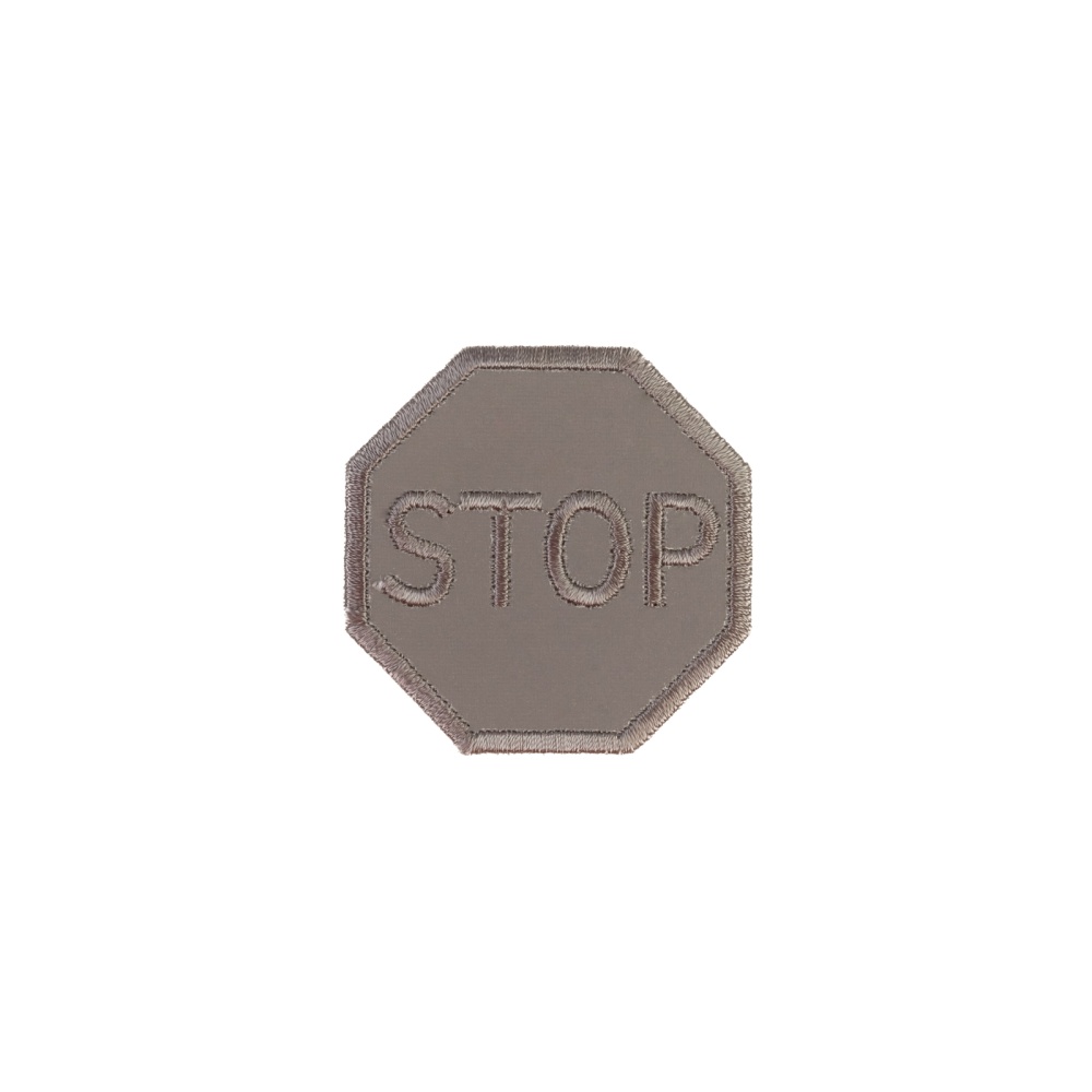 Термоаппликация Знак Светоотражающая STOP 47×47мм 