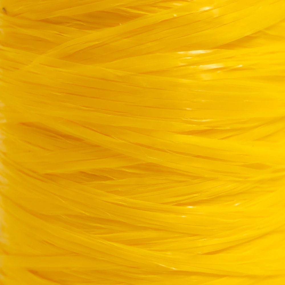 Пряжа "Для вязания мочалок" 100% полипропилен 300м/75±10 гр в форме цилиндра (желтый)
