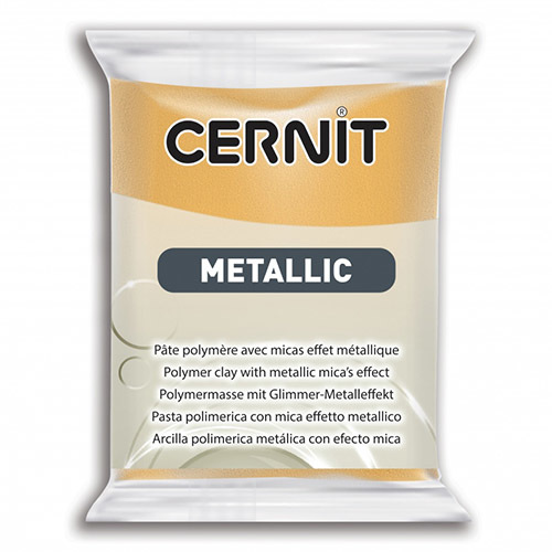 Пластика полимерная запекаемая 'Cernit METALLIC' 56 гр. (050, золото)
