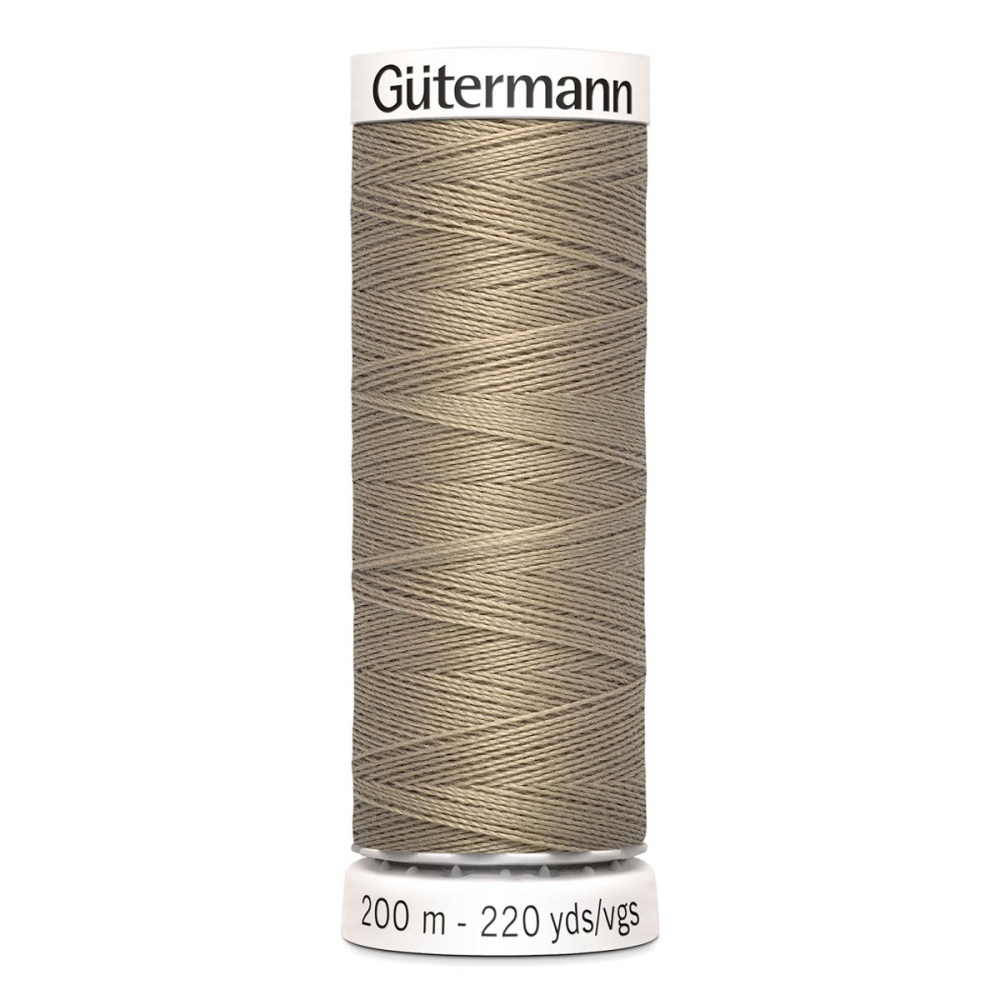 Нить Sew-All 100/200 м для всех материалов, 100% полиэстер Gutermann (263, коричневый)