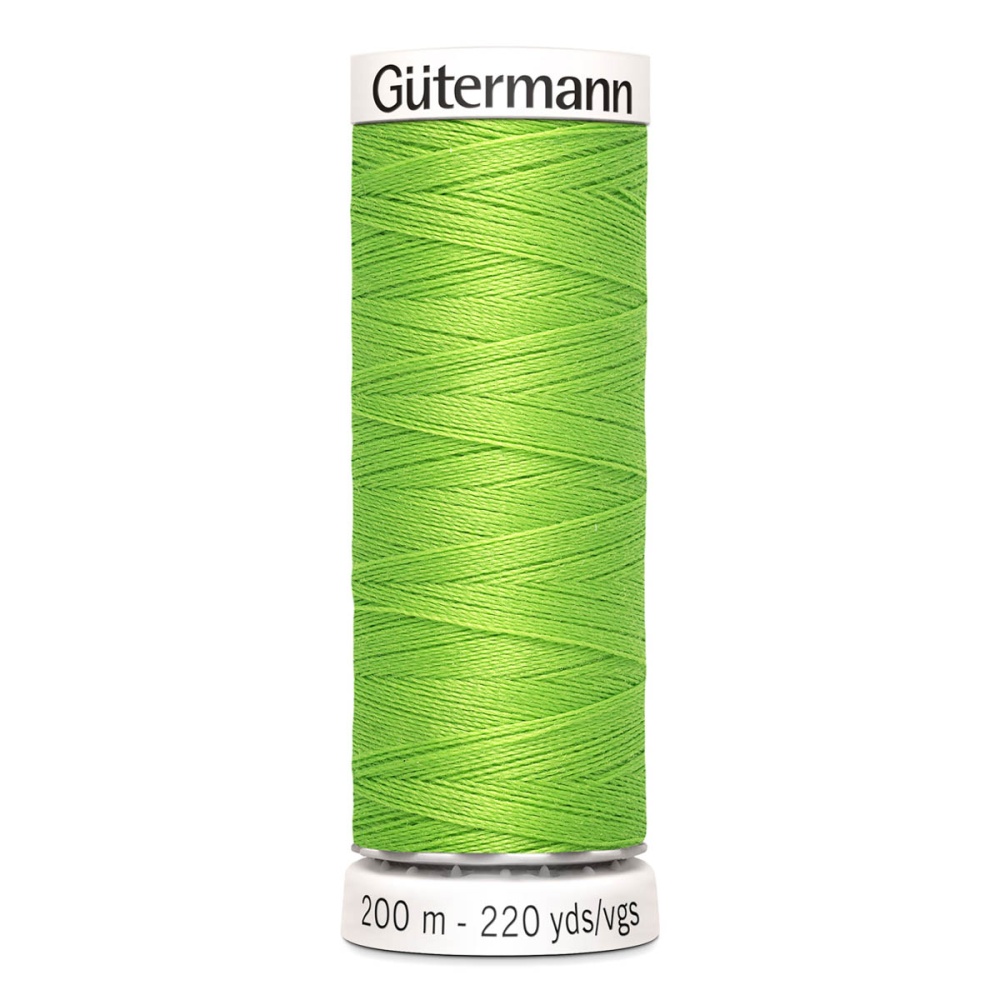Нить Sew-All 100/200 м для всех материалов, 100% полиэстер Gutermann (336, салатовый)