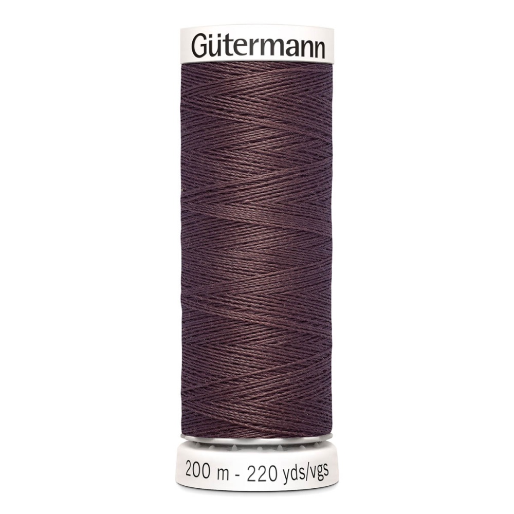 Нить Sew-All 100/200 м для всех материалов, 100% полиэстер Gutermann (883, коричневый)