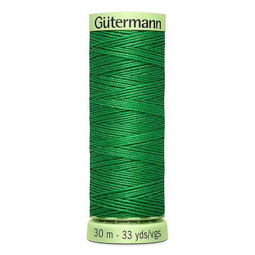 Нить Top Stitch 30/30 м для декоративной отстрочки, 100% полиэстер Gutermann (396, т.зеленый)