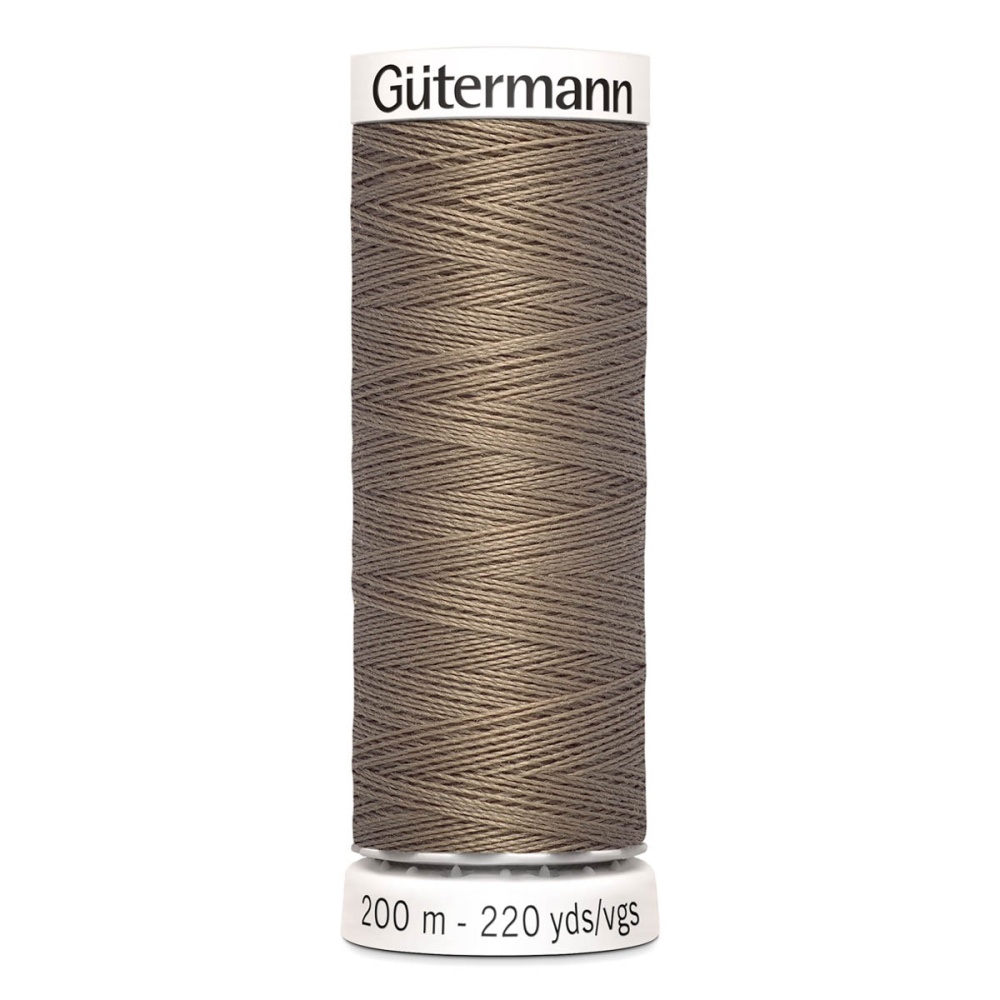 Нить Sew-All 100/200 м для всех материалов, 100% полиэстер Gutermann (160, св.коричневый)