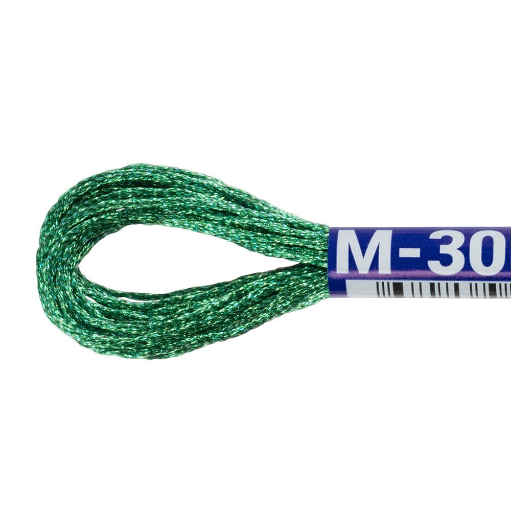 Мулине "Гамма" металлик  (М-30, зеленый)