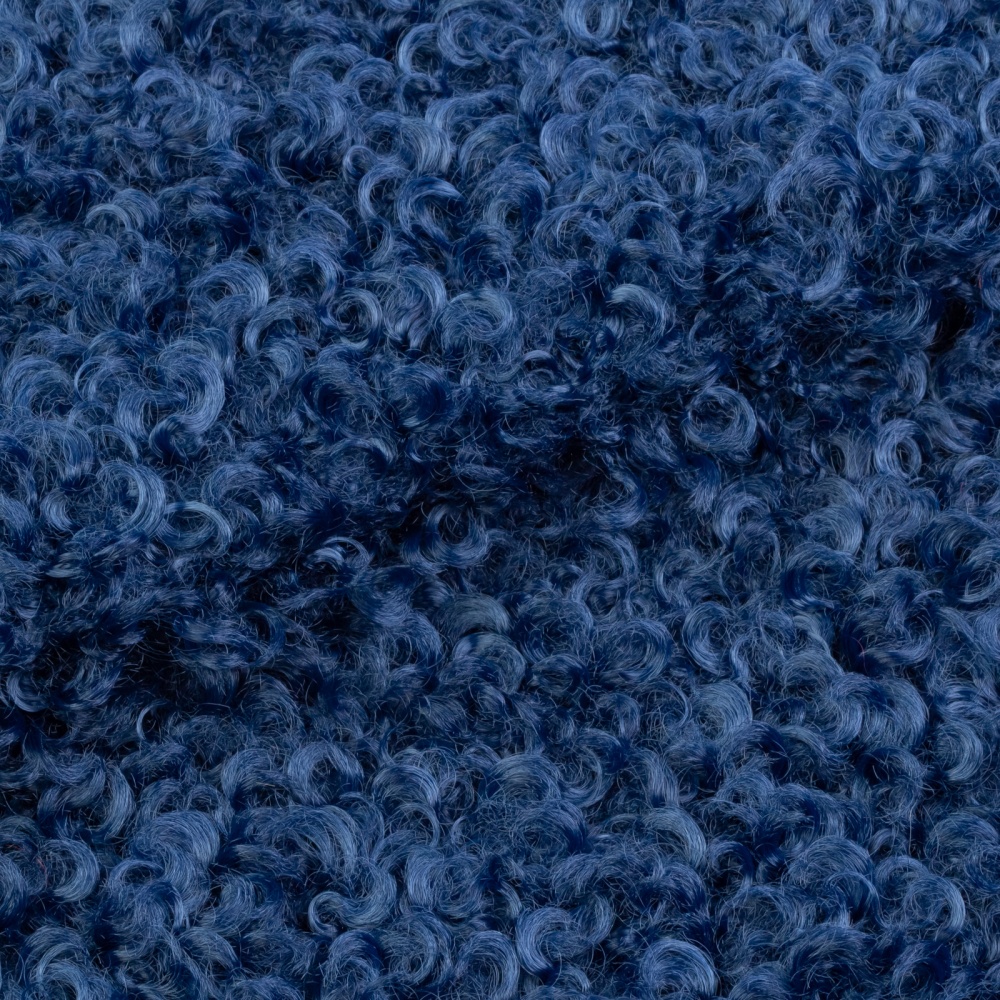 Мех однотонный каракуль 43944 (4, синий)