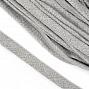 Шнур плоский 12мм х/б турецкое плетение  (028, серый)
