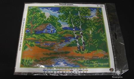 Рисунок на ткани для вышивания бисером "Лесной домик" К-265 (30*24см)