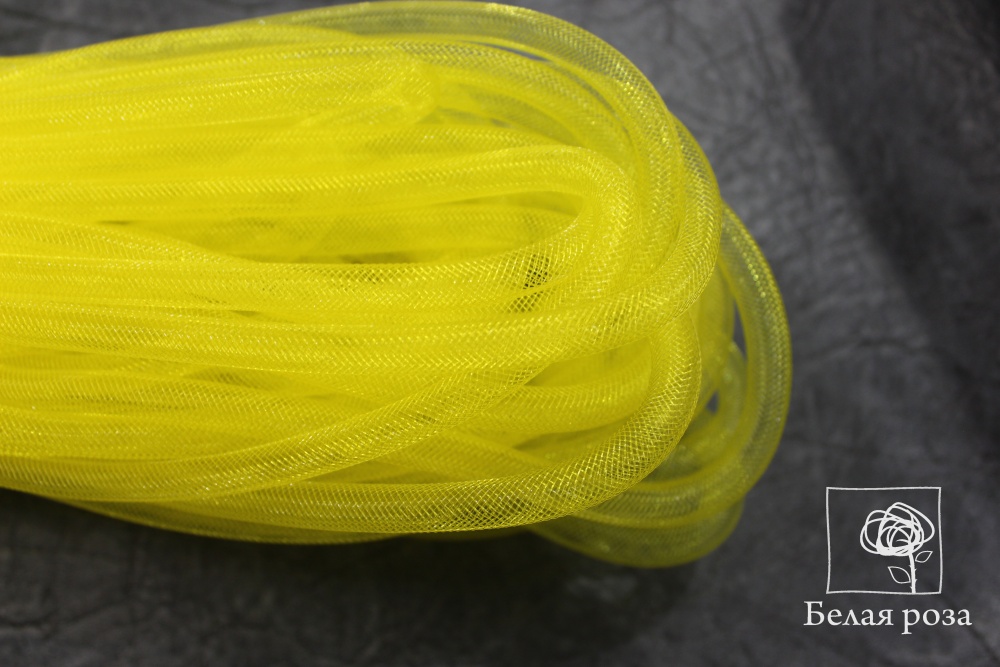 Шнур-сетка нейлон 8мм  (3, желтый)