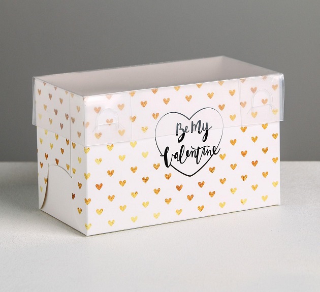Коробка складная Be my Valentine, 16 × 8 × 10 см