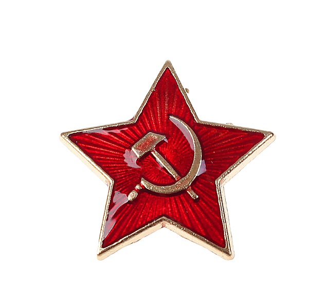 Значок «Звезда», 2,5 см, с застёжкой как на обычном значке