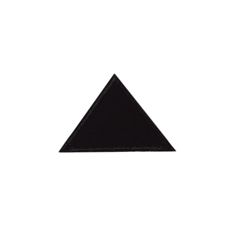Термозаплатка (ткань) треугольник 40х60мм  (черный)