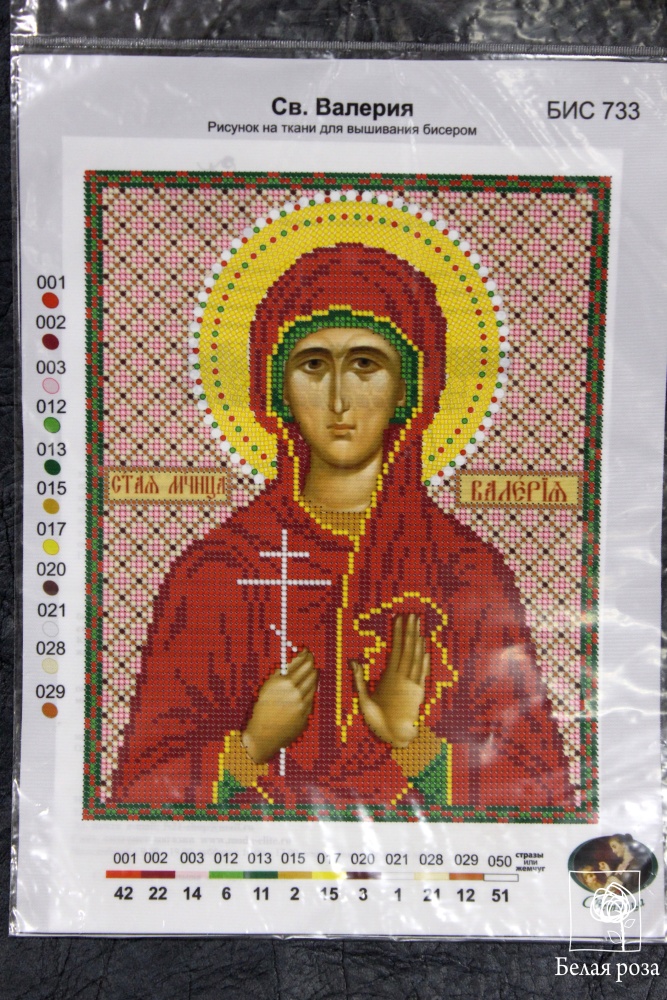 Рисунок на ткани "Св. Валерия" 733