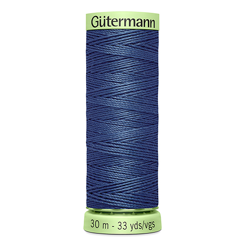 Нить Top Stitch 30/30 м для декоративной отстрочки, 100% полиэстер Gutermann (68, серо- синий)