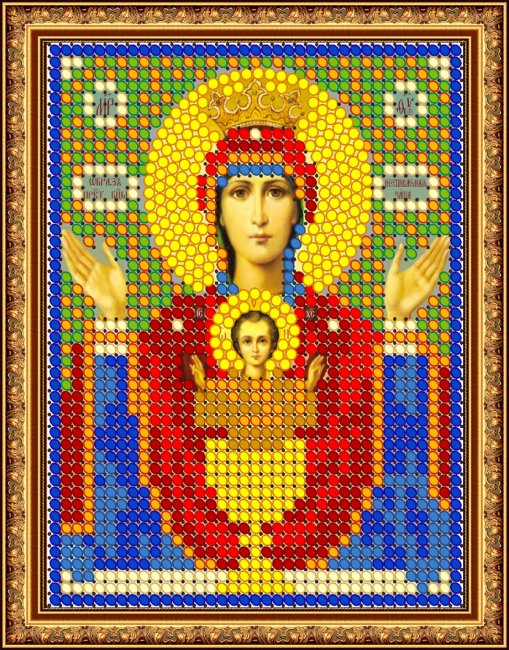 Набор для вышивания бисером (Чехия) "Прсв. Богородица Неупиваемая Чаша" 8385ЛМ