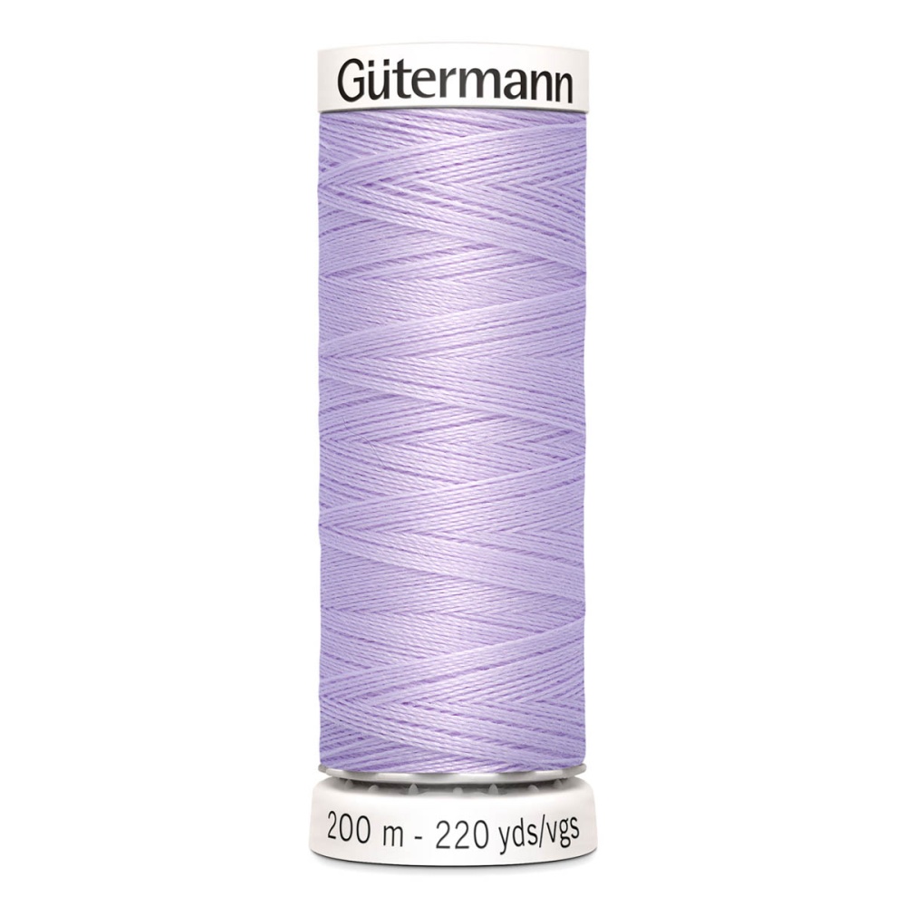 Нить Sew-All 100/200 м для всех материалов, 100% полиэстер Gutermann (442, сирень)