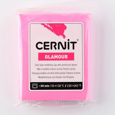 Пластика Cernit Glamour перламутровый 56-62гр (922, фуксия)