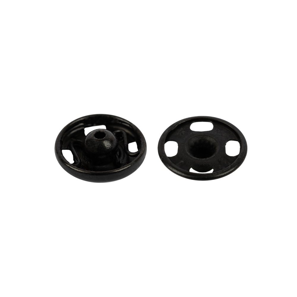 Кнопка пришивная KOH-I-NOOR №3 металл 11 мм ( уп=8шт) (черный)